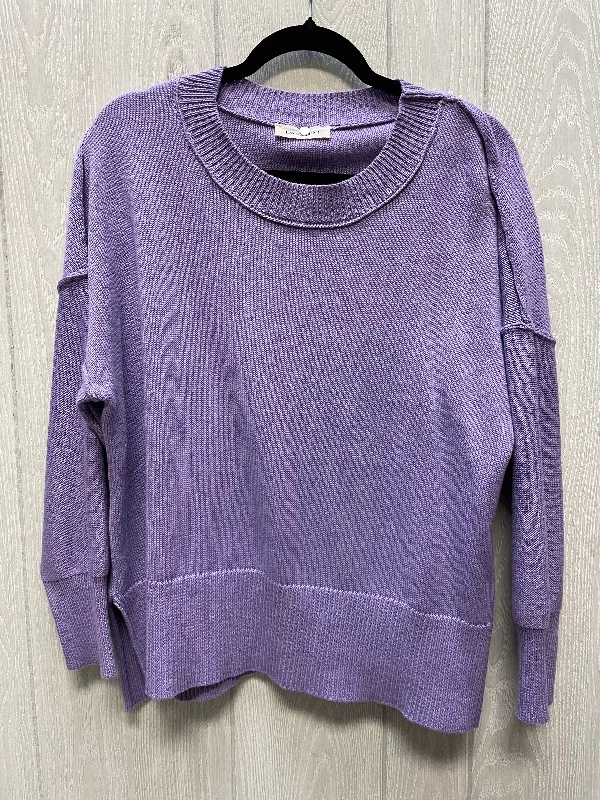 Sweater By Clothes Mentor In Purple, Size: L