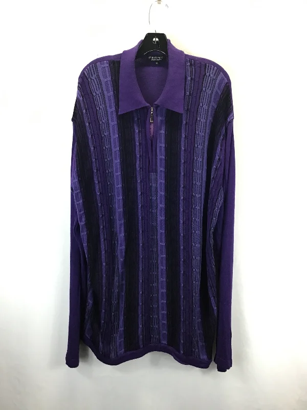 Sweater By Clothes Mentor In Purple, Size: Xl