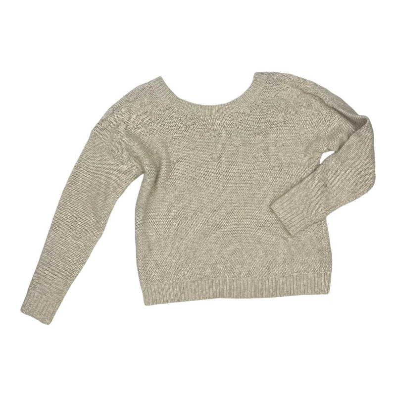 Sweater By Abercrombie And Fitch In Beige, Size:L