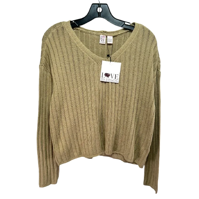 Sweater By Love By Design In Tan, Size: Xs