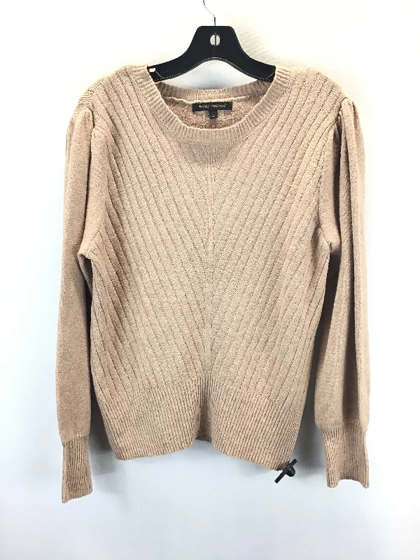 Sweater By Kathy Ireland In Tan, Size: L