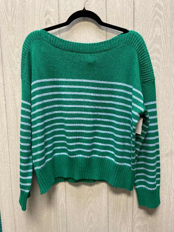 Sweater By Loft In Blue & Green, Size: L