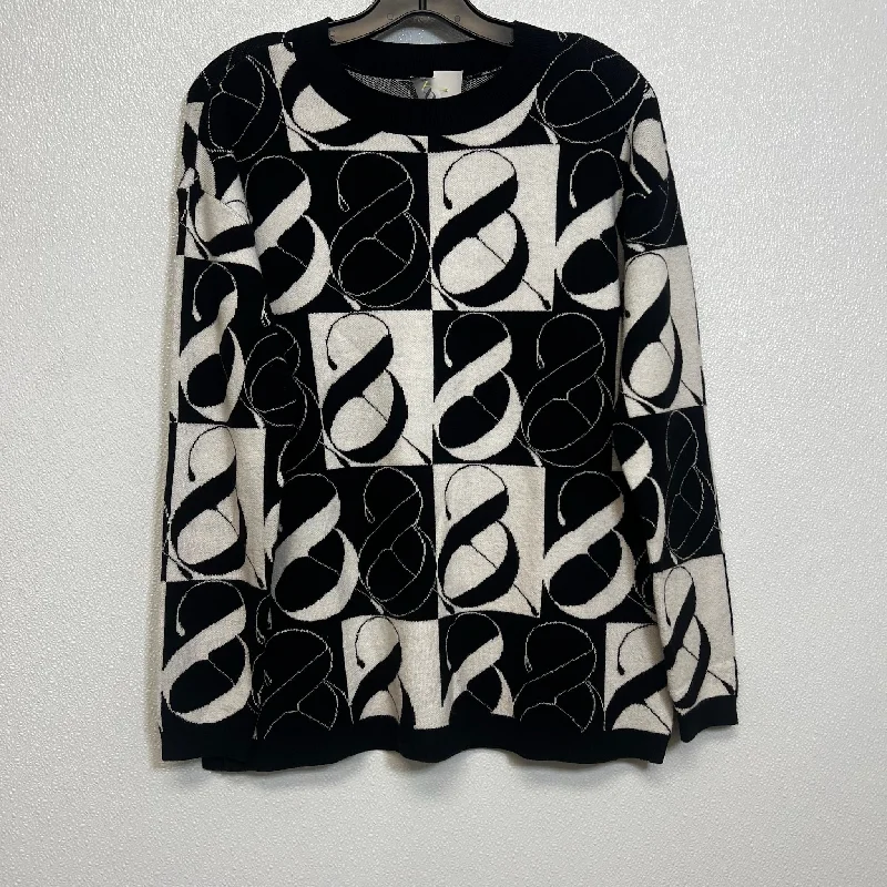 Sweater By Lou And Grey In White Black, Size: Xs