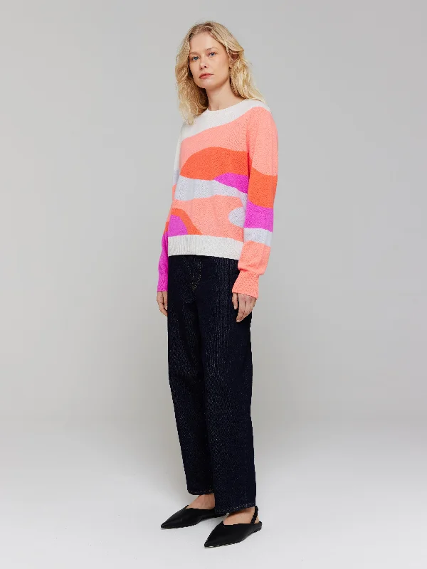 Cari Wave Cashmere Crew Neck