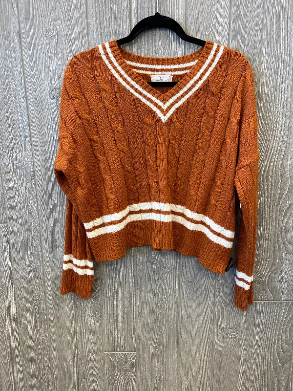 Sweater By Clothes Mentor In Orange, Size: Xl