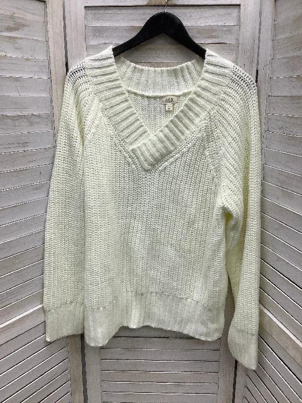 Sweater By Ana In Cream, Size: Xl