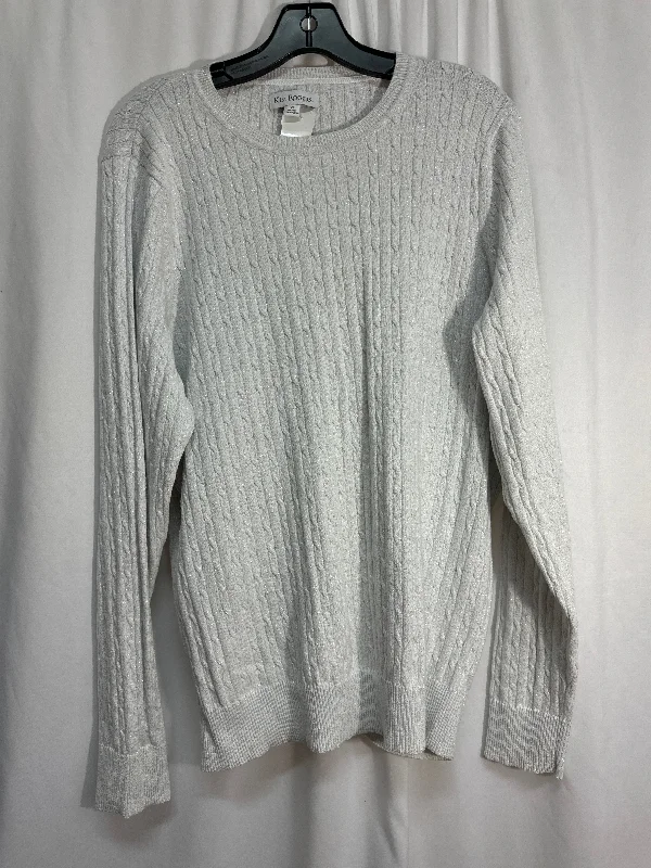 Sweater By Kim Rogers In Grey, Size: Xl