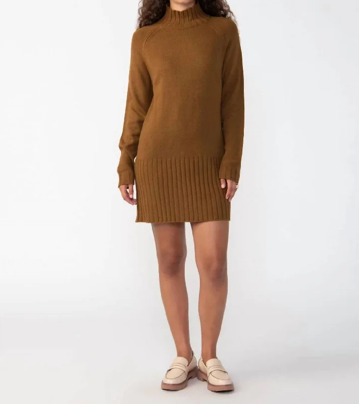 The Sweater Mini Dress In Spice