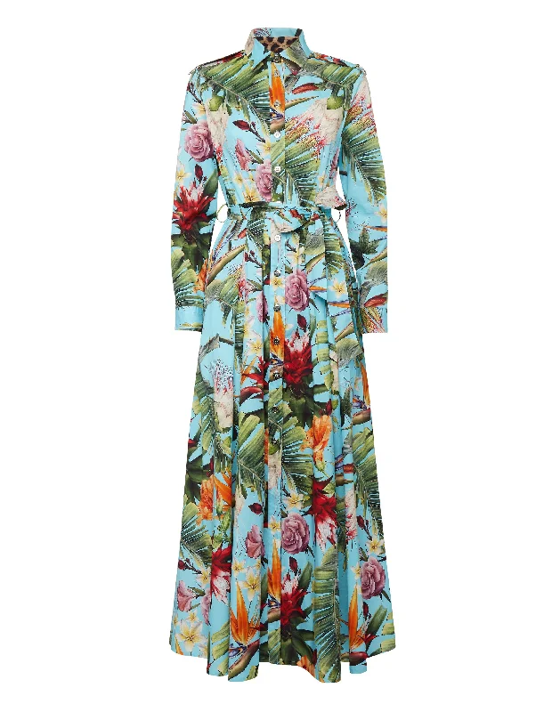 Long Shirt Dress Flowers