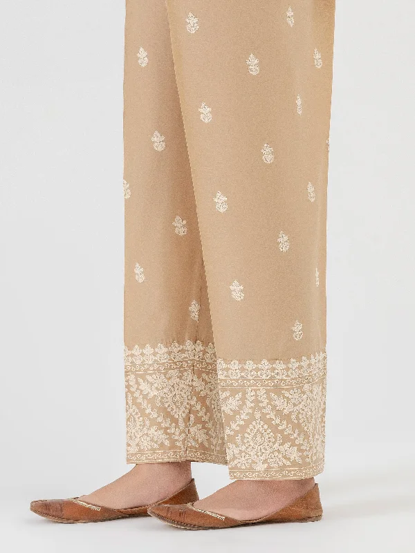 Embroidered Cambric Trouser (Pret)