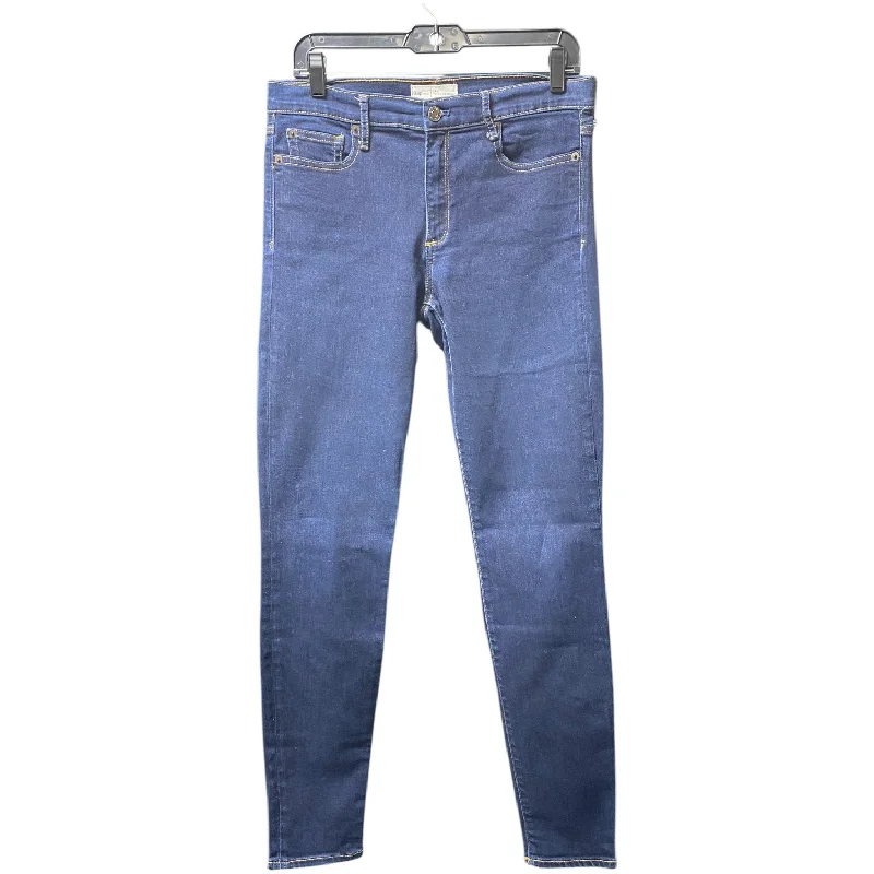 Jeans Skinny By Gap In Blue Denim, Size: 10