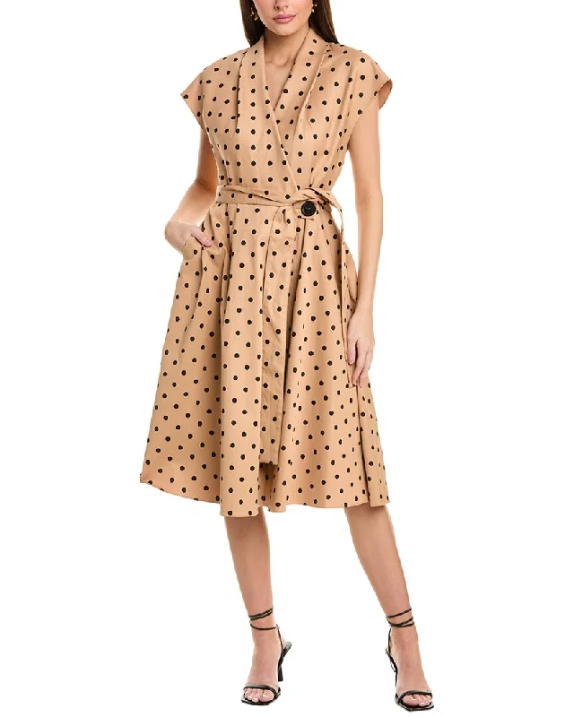 Carolina Herrera Aline Midi Wrap Dress