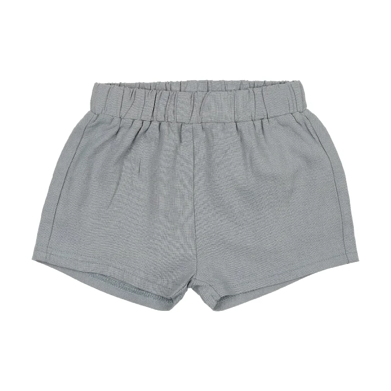 Analogie Linen Pull On Shorts - Light Blue