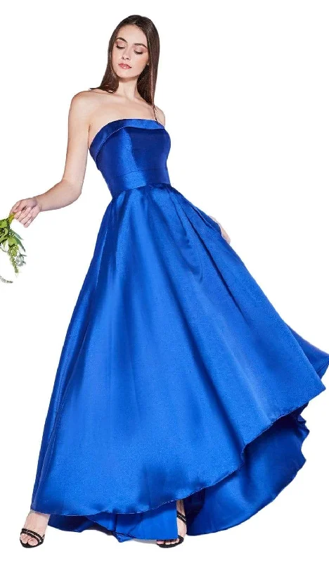 Cinerella Divine 5277 - Strapless High Low Hem Bridesmaid Dress