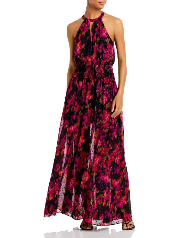 Womens Keyhole Long Maxi Dress