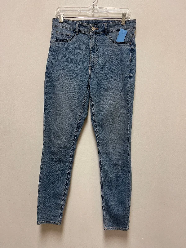 Jeans Skinny By H&m In Blue Denim, Size: 8