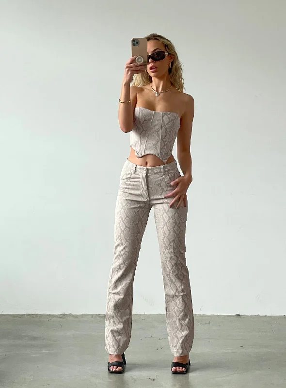 JGR & STN Lil Snake Pant Grey Snake