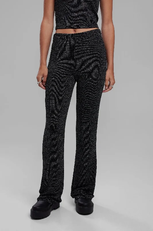 Pantalon ''Pull-on'' en Lurex - Femme