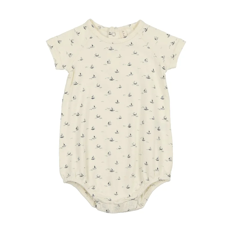 Lilette Nautical Romper - Cream