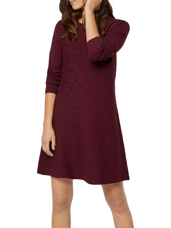 Nancy Womens Knit Stretch Mini Dress