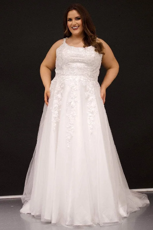 Sydney's Closet Bridal SC5299 - Scoop Embroidered Bridal Gown