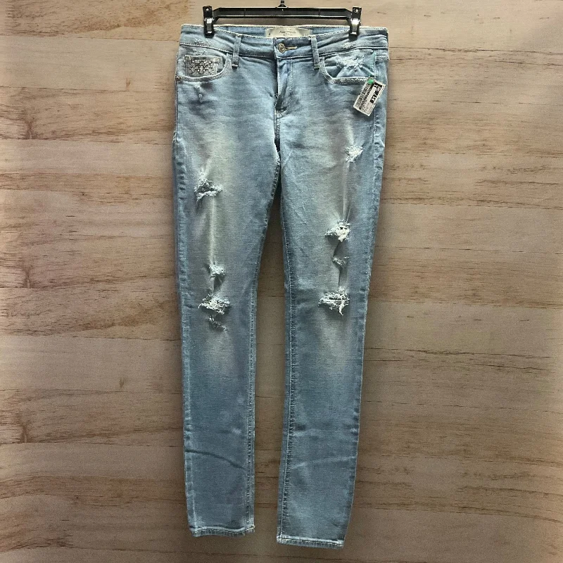 Jeans Skinny By Abercrombie And Fitch In Blue, Size: 4