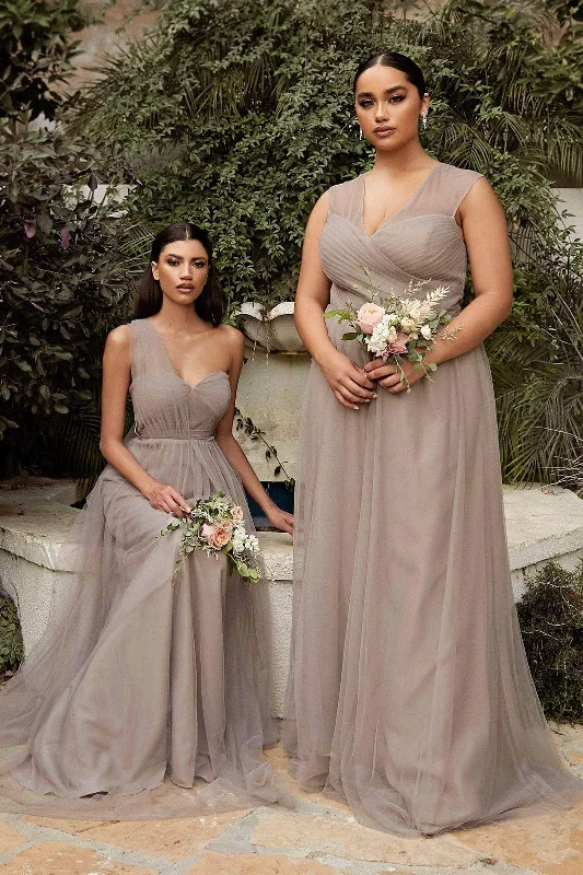 Ladivine ET322 - Strapless Sweetheart Ruched Fitted Bridesmaid Dress