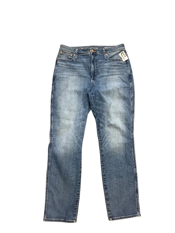 Jeans Straight By J. Crew In Blue Denim, Size: 10