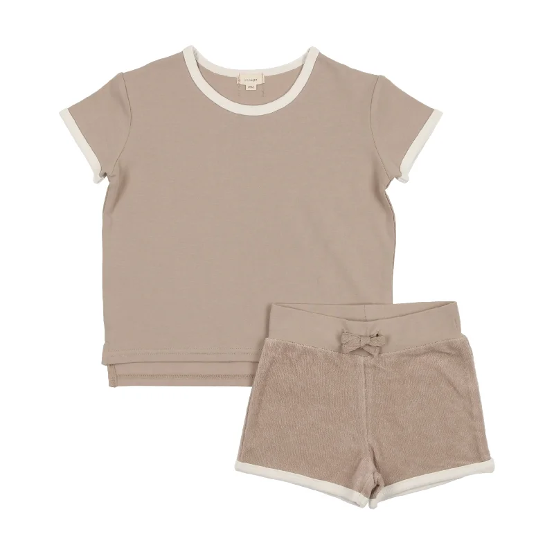 Lil Legs Boys Set - Taupe