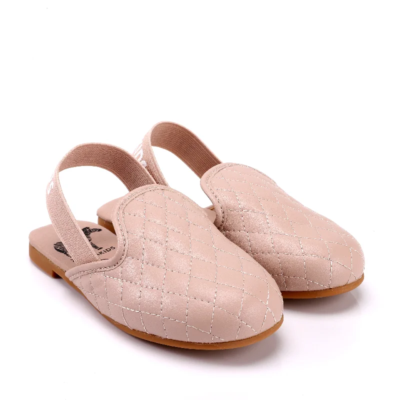 Zeebra Kids Quilted Slingbacks - Rose