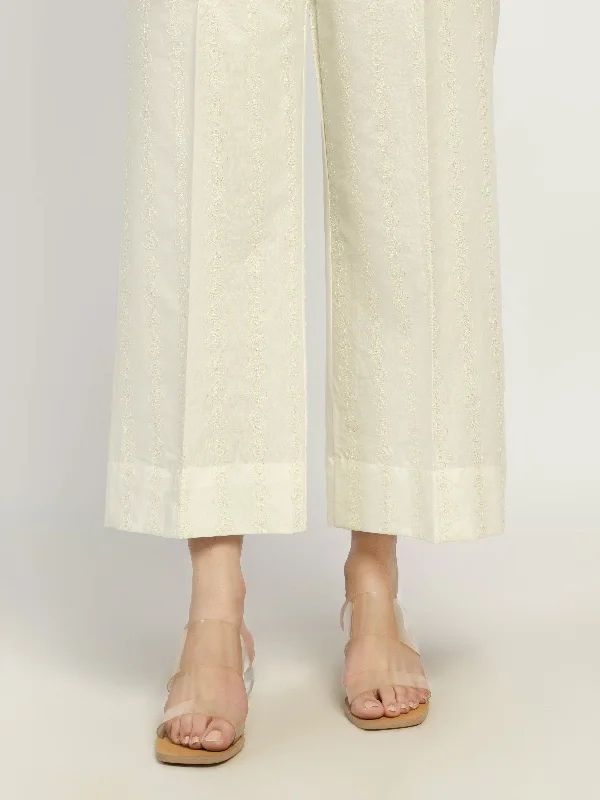 Embroidered Winter Cotton Trousers