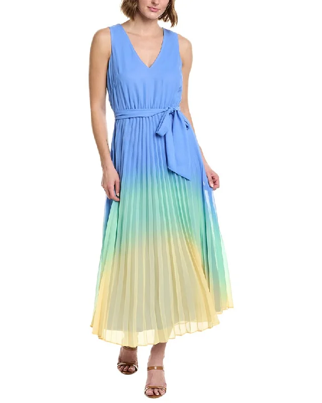 Taylor Ombre Cambria Chiffon Midi Dress