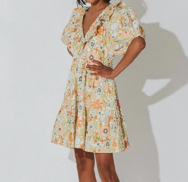 Farrah Mini Dress In Retro Floral