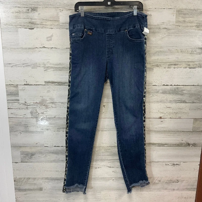 Jeans Straight By LISETTE In Blue Denim, Size: L