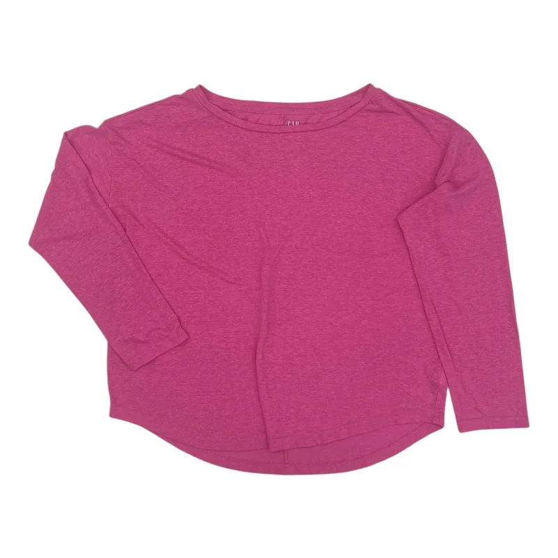 Top Ls Basic By Gap In Pink, Size:L