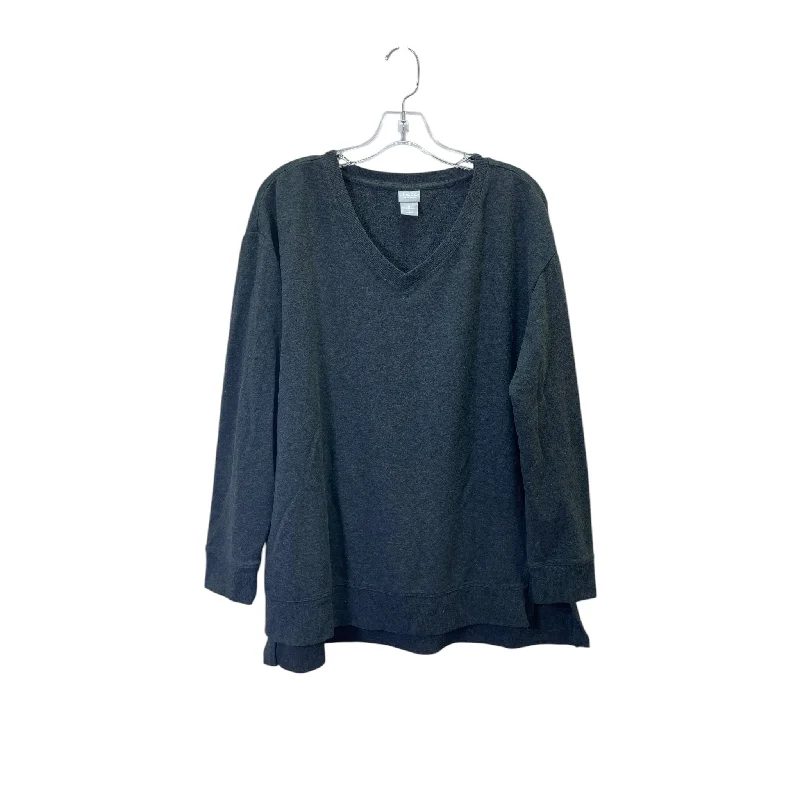 Top Ls By Chicos In Grey, Size:L